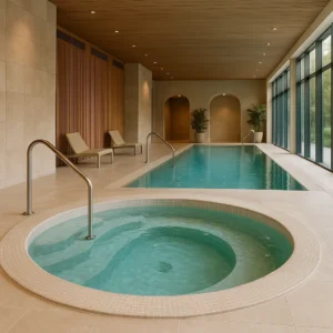 Reformas en Málaga con Irureform 54 Spa reformado con piscina y jacuzzi en hotel de Málaga.