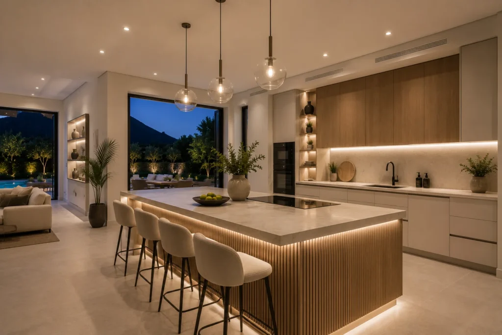 Cocina de villa reformada en Málaga